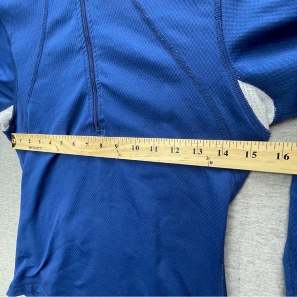 Lululemon Athletica Womens Blue Pullover Jacket Size 6 Half Zip - Picture 11 of 13